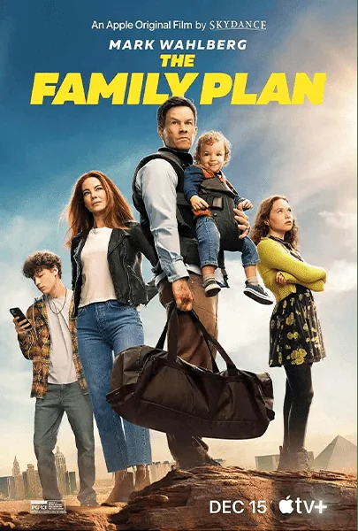 The Family Plan poster from the supplied artwork